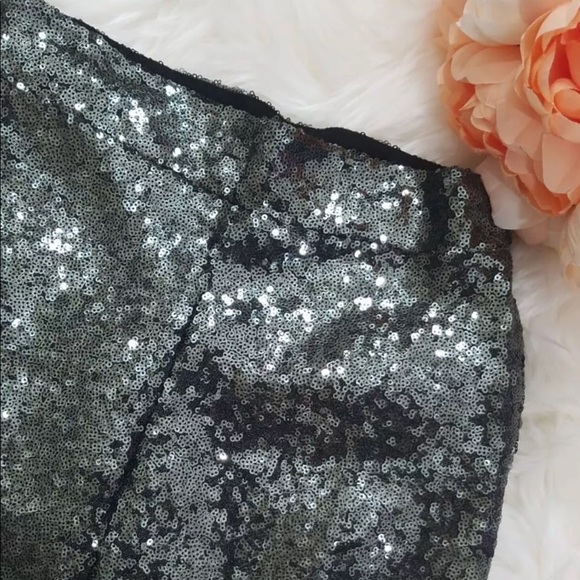 NWT ZARA GRAY SEQUINED MIDI SKIRT - Picture 8 of 8
